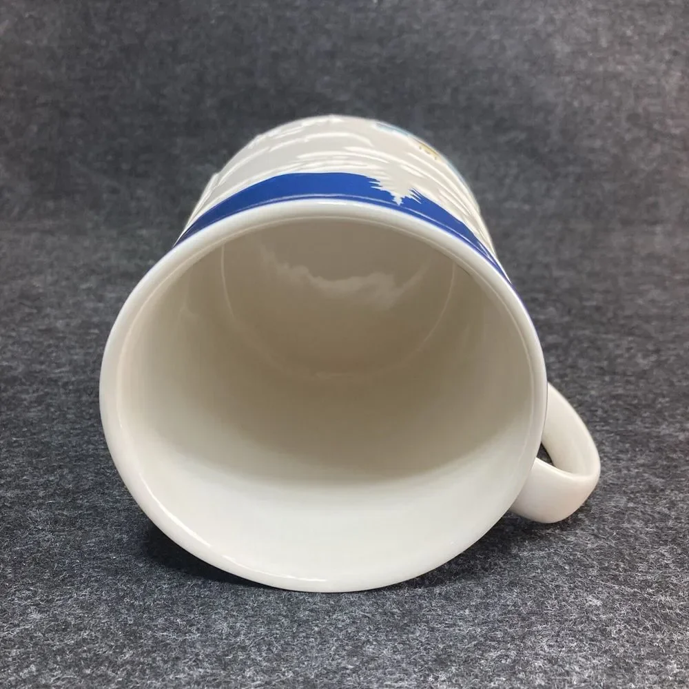 Starbucks Ningbo 2013 Relief 3D Coffee Tea Cup Mug 16 oz‎ City Skyline Blue